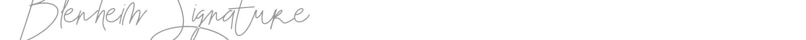 Blenheim Signature font preview